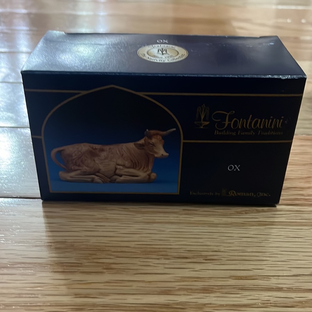 NEW FONTANINI OX 5” Heirloom Nativity Collection By Roman, Retired #52534